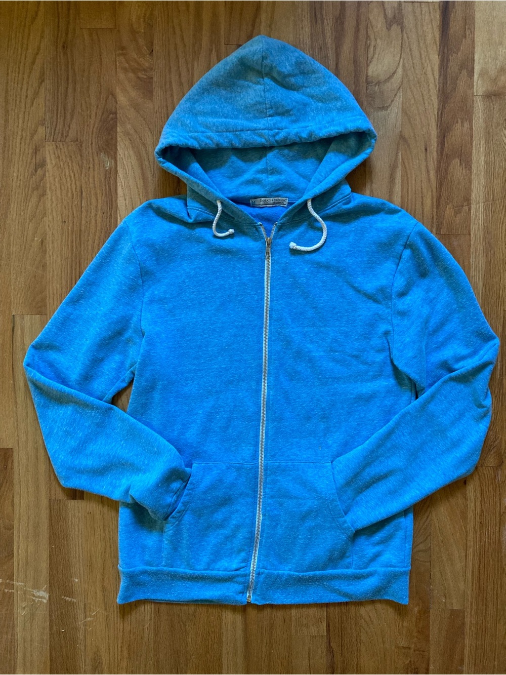 Threads 4 Thought blue Zip-Up Hooded Sweater